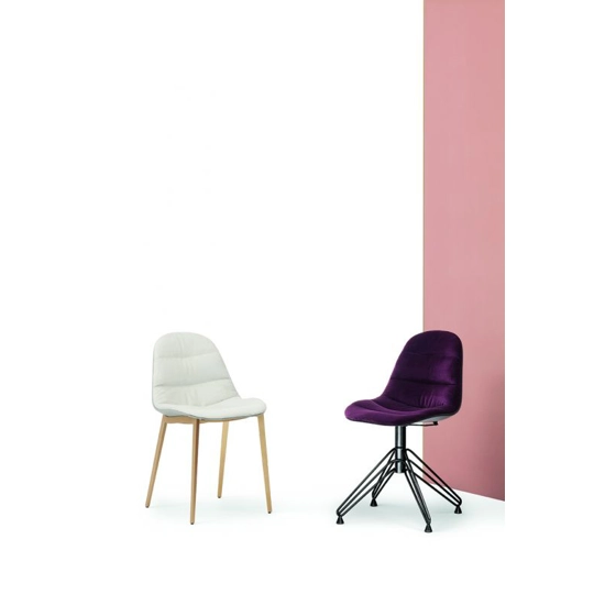 Mood padded steel Plastic chairs Bontempi 1