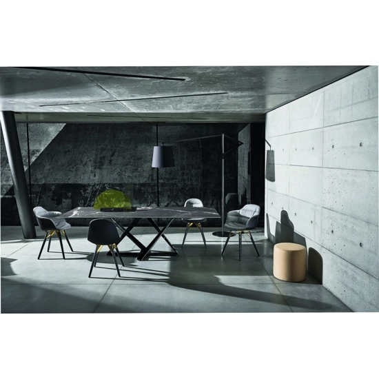 Mood braccioli imbottita acciaio Sedie in plastica di design Bontempi 1