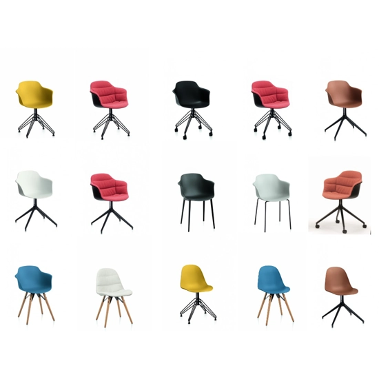 Mood legno Sedie in plastica di design Bontempi 2