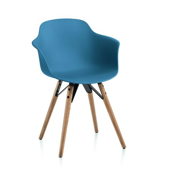 Mood braccioli legno Sedie in plastica di design Bontempi 2