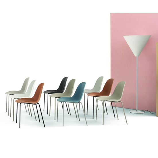 Mood acciaio Sedie in plastica di design Bontempi 11