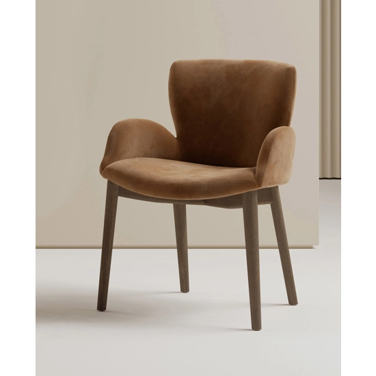 Ariel con Braccioli - Gamba Legno Sedie imbottite Bontempi