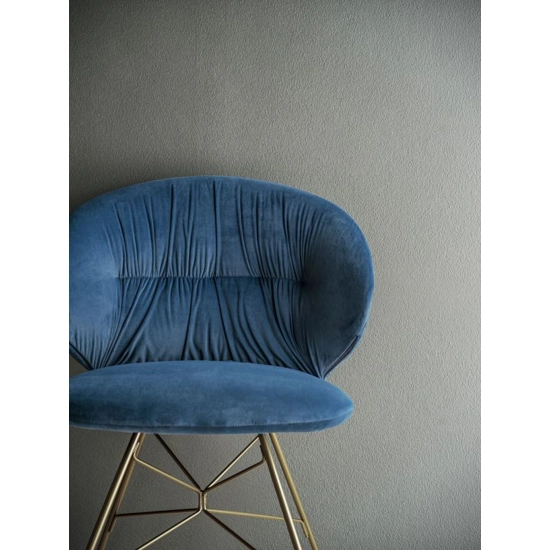 Steel wire leg drop Upholstered chairs Bontempi 1