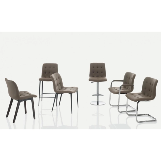 Kuga legs Wood Upholstered armchairs Bontempi 2