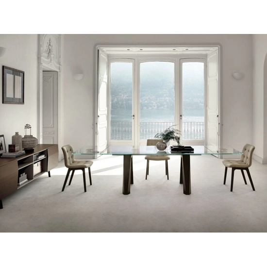 Kuga legs Wood Upholstered armchairs Bontempi 3