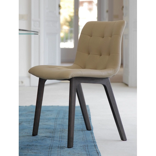Kuga legs Wood Upholstered armchairs Bontempi 6