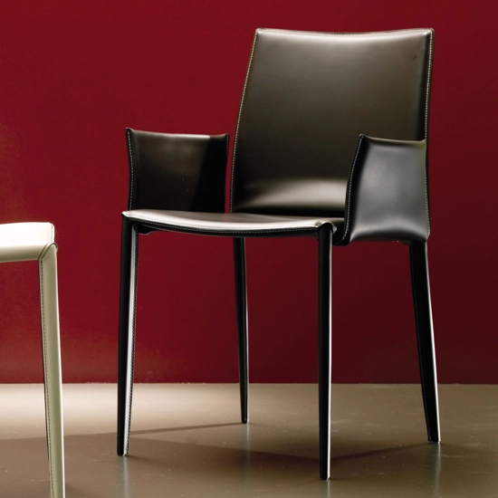 Linda spalliera bassa con braccioli Sedie da cucina Bontempi 1