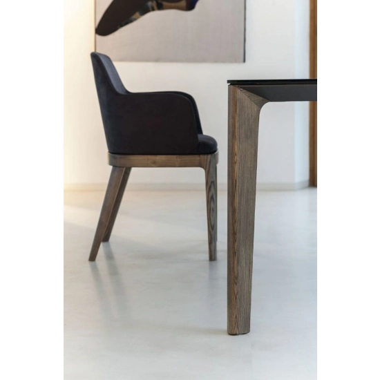 Margot armchair with wooden legs Office armchairs Bontempi 2