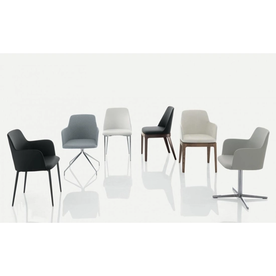 Margot poltrona gambe in acciaio Sedie imbottite Bontempi 1