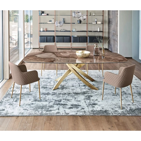 Margot poltrona gambe in acciaio Sedie imbottite Bontempi 2