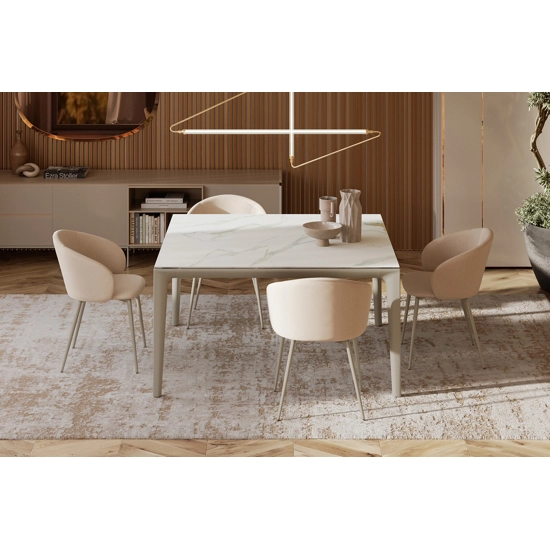 Duke 140x140 Fixed Modern tables Bontempi 2
