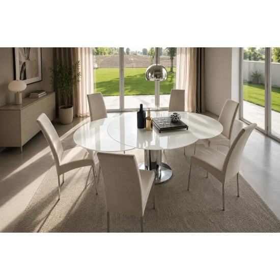 Giro Ø130 (210) with column base Living room tables Bontempi 1