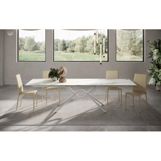 Hunter 160x90 (200-240) Tavoli in ceramica Bontempi