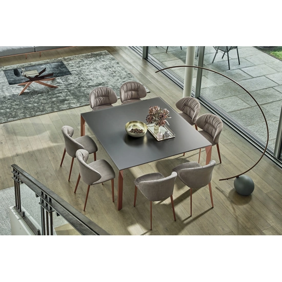 Mirages 159x159 Modern tables Bontempi