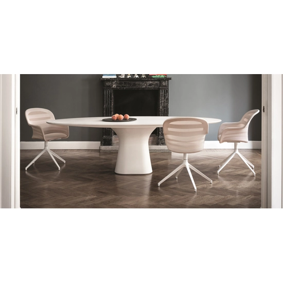 Podium 200x106 Piano Ellittico Tavoli moderni Bontempi 7