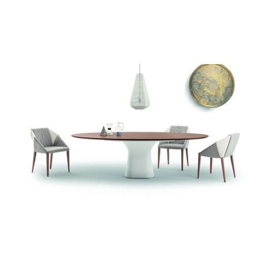 Podium 200x106 Piano Ellittico Tavoli moderni Bontempi 10