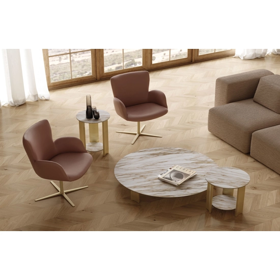 Ariel Lounge - Struttura Girevole Poltroncine imbottite Bontempi