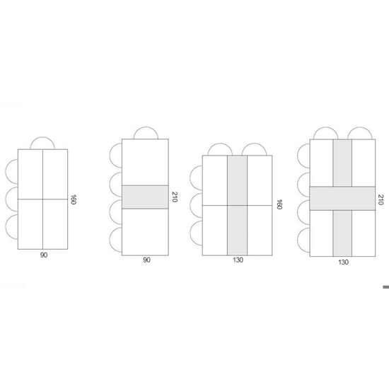 Quatris 160 Tavoli trasformabili Progetto Sedia 16