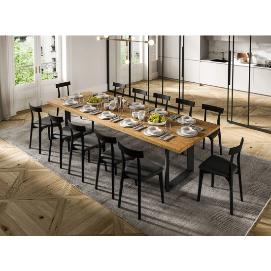 Bridge 240x100 Fisso - Piano in Groove Tavoli moderni FGF mobili