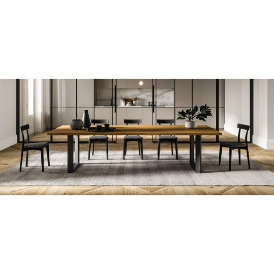 Bridge 240x100 Fisso - Piano in Groove Tavoli moderni FGF mobili 3