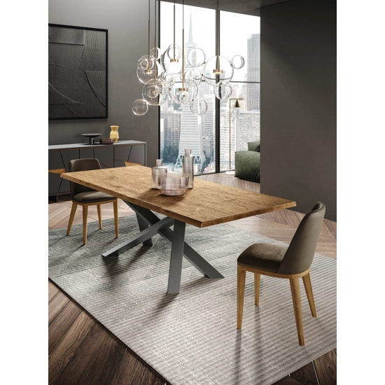 Crossing 160x90 Fisso - Piano in Groove Tavoli moderni FGF mobili