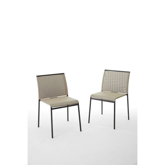 Stackable Lola Metal chairs ingenia 3