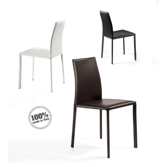 Agata bassa Sedie in pelle ed ecopelle Julia 1