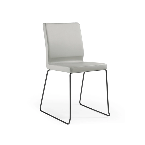 Snow Leather and eco-leather chairs Julia