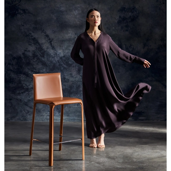 Jenia Stool Stools in leather and eco-leather Julia 1