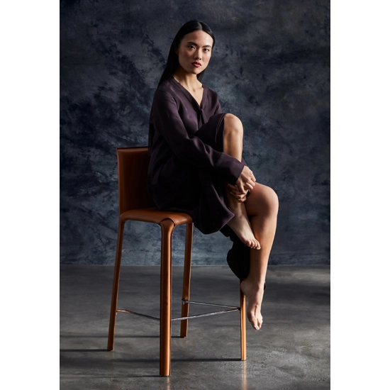 Jenia Stool Stools in leather and eco-leather Julia 3