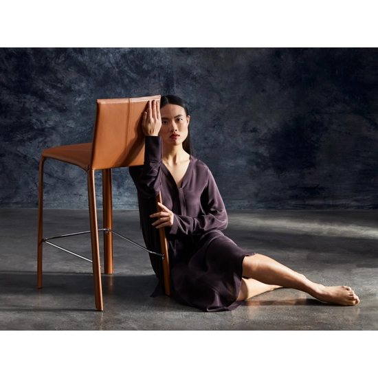 Jenia Stool Stools in leather and eco-leather Julia 4