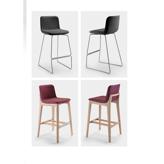 Amira Sgabello Metallo Upholstered stools Progetto Sedia 2