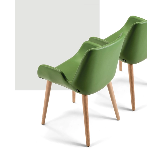 Easy Wood Leg Upholstered chairs Progetto Sedia 4