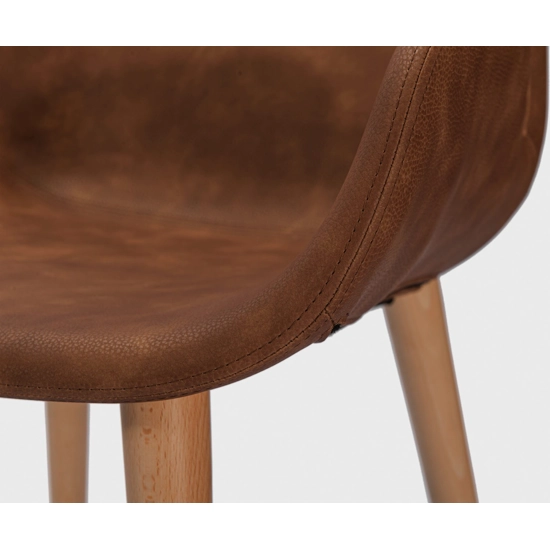 Easy Wood Leg Upholstered chairs Progetto Sedia 5