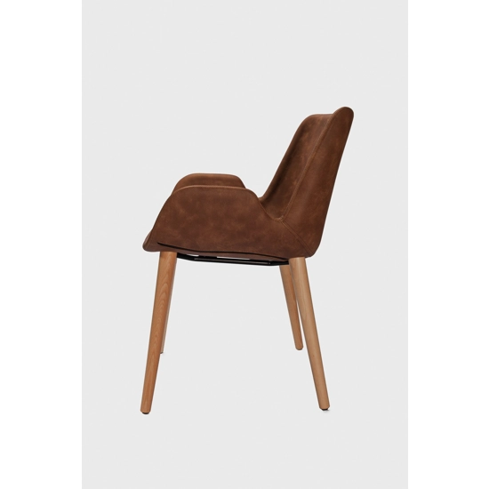Easy Wood Leg Upholstered chairs Progetto Sedia 6