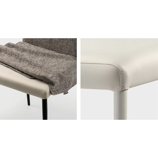 Lady - Removable cover Upholstered chairs Progetto Sedia 1