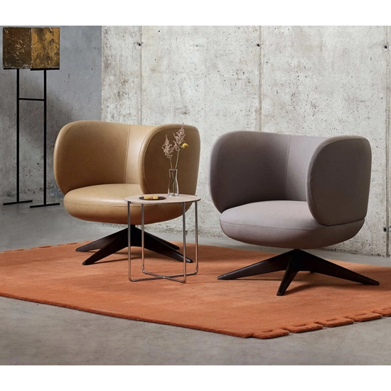 Beth Poltrona Lounge Legno Poltroncine imbottite Milani