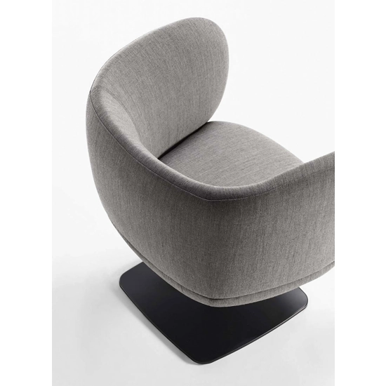 Beth Poltrona Lounge Metallo Poltroncine imbottite Milani 1