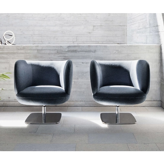 Beth Poltrona Lounge Metallo Poltroncine imbottite Milani