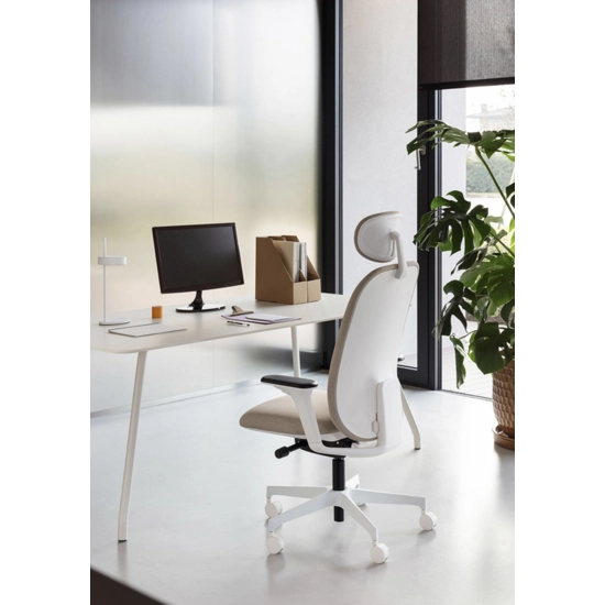 Evo Operativa Tappezzata - Plastica Nera Sedie direzionali per ufficio Milani 2