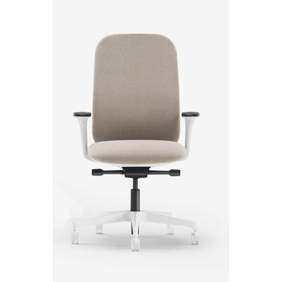 Evo Operativa Tappezzata - Plastica Nera Sedie direzionali per ufficio Milani 4