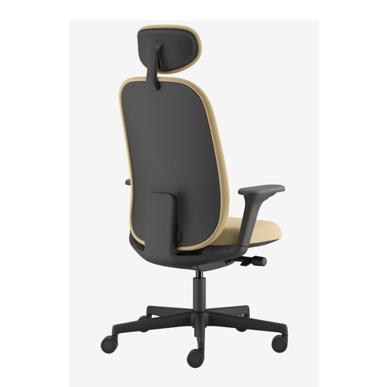 Evo Operativa Tappezzata - Plastica Nera Sedie direzionali per ufficio Milani 5