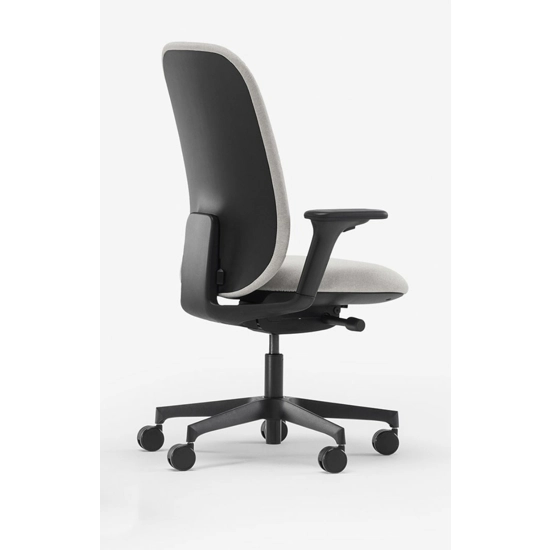 Evo Operativa Tappezzata - Plastica Nera Sedie direzionali per ufficio Milani