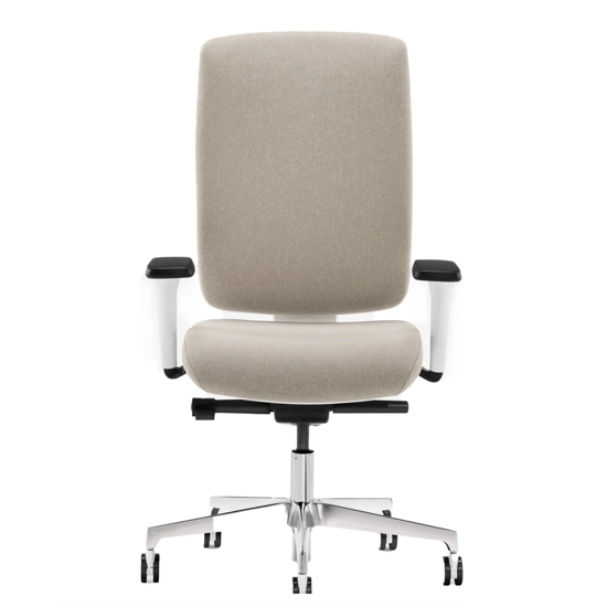 Upholstered Lex Operativa - White Structure Ergonomic office chairs Milani
