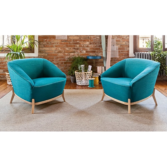 Nuvola Poltrona Gambe Legno Poltroncine Ufficio Milani