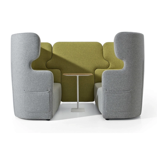PEOPLE SET - 4-seater Acoustic Cell Sofas and benches Milani 1