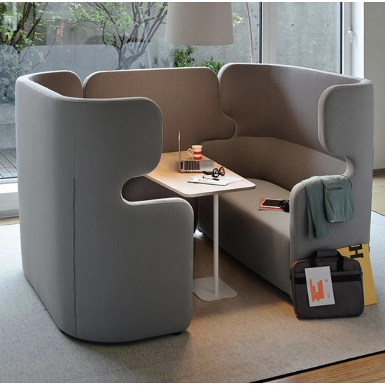 PEOPLE SET - 4-seater Acoustic Cell Sofas and benches Milani