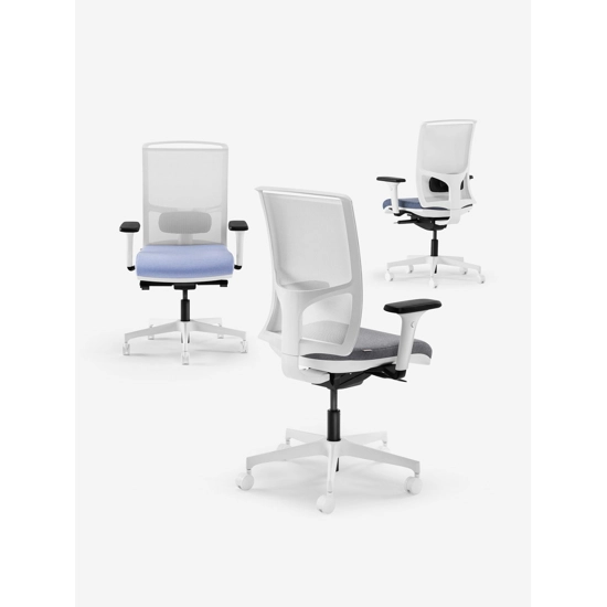 Zed Operational - White Structure Ergonomic office chairs Milani 2