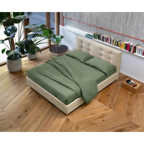 Bob Capitonnè H27 Ring - Vano rete 180x200 Letti imbottiti Noctis