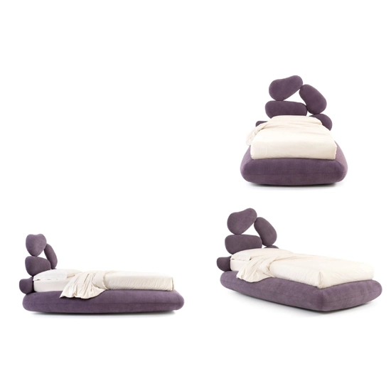 Stones H25 Ring - Vano rete 90x200 Letti imbottiti Noctis